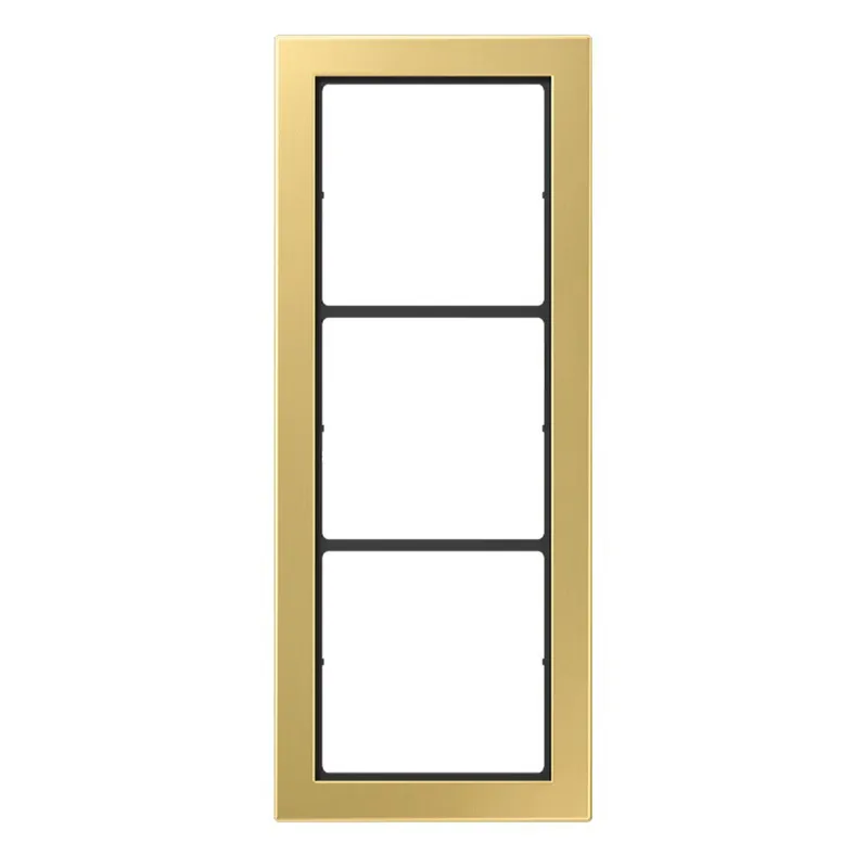 Jung Rahmen, 3-fach, FLAT DESIGN, Messing classic FDME2983C