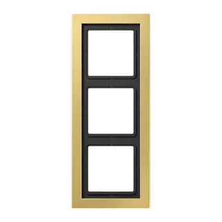 Jung Rahmen 3fach, Messing, LS-DESIGN, Messing classic MED2983C