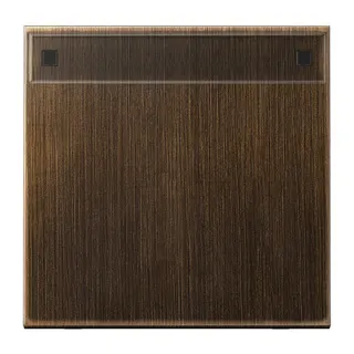 Jung Wippe 1fach, mit Schriftfeld, Messing, Serie LS, Messing antik ME2990NAAT