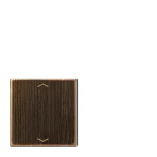 Jung Taste 4fach, 2+3, mit Pfeilsymbolen, F40, Serie LS, Messing antik ME2404TSAPAT23