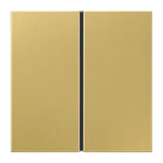 Jung Tastensatz 1fach, F40, Serie LS, Messing classic ME2401TSAC