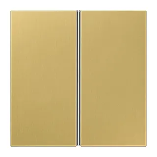 Jung Tastensatz 2fach, F40, Serie LS, Messing classic ME2402TSAC