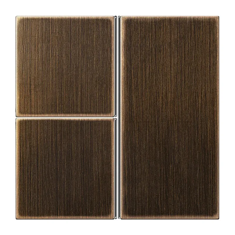 Jung Tastensatz 3fach, F40, Serie LS, Messing antik ME2403TSAAT