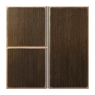 Jung Tastensatz 3fach, F40, Serie LS, Messing antik ME2403TSAAT