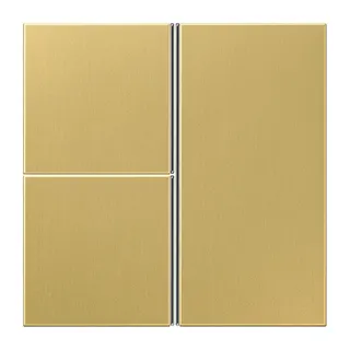 Jung Tastensatz 3fach, F40, Serie LS, Messing classic ME2403TSAC