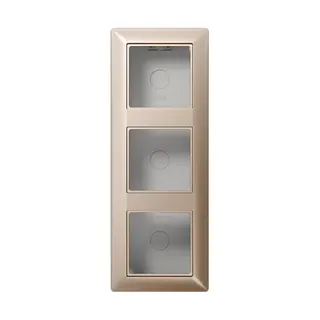 Jung Aufputz-Kappe 3fach, Serie AS, champagner AS583ACH