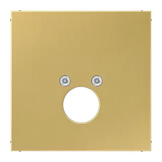 Jung Abdeckung für 1 Rundsteckverbinder bis 18,5 mm ?, Messing, Serie LS, Messing classic ME2962-1C