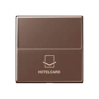 Jung Hotelcard-Schalter (ohne Taster-Einsatz), Hotelcard, Serie A, mokka A590CARDMO