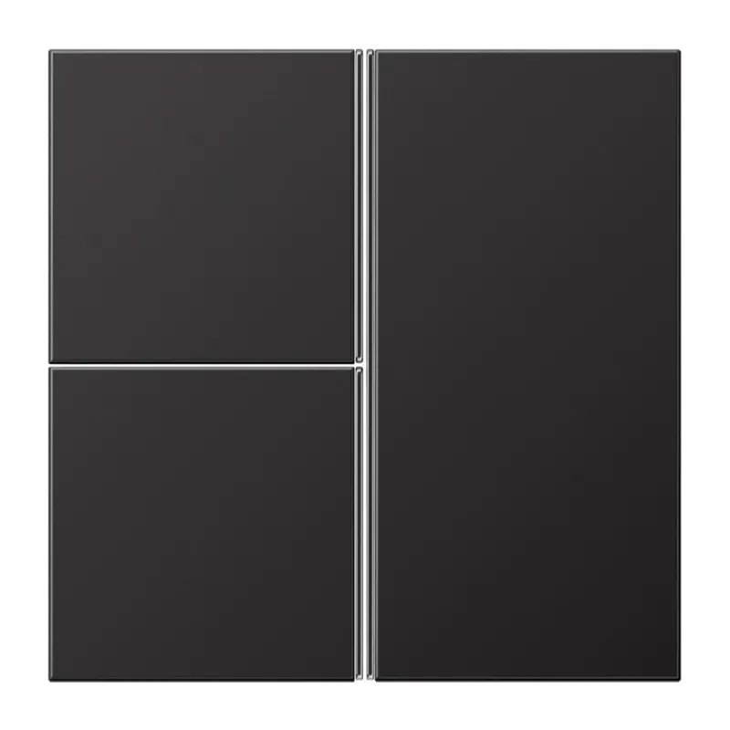 Jung Tastensatz 3fach, F40, Serie LS, dark (lackiertes Aluminium) AL2403TSAD