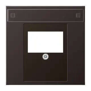 Jung Abdeckung für TAE-Anschlussdosen 1fach, mit Schriftfeld, Aluminium lackiert, Serie LS, dark AL2969TNAD