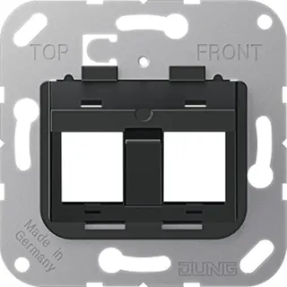 Jung Montageadapter 30°, TE connectivity, Brand-Rex, 2fach 3069-25WE