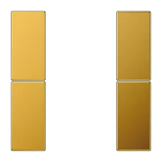 Jung Tastensatz 2fach, F50, Serie LS, goldfarben GO2502TSA