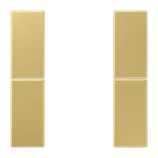 Jung Tastensatz 2fach, F50, Serie LS, Messing classic ME2502TSAC