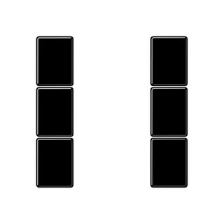 Jung Tastensatz 3fach, F50, Serie A, schwarz A503TSASW