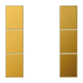 Jung Tastensatz 3fach, F50, Serie LS, goldfarben GO2503TSA