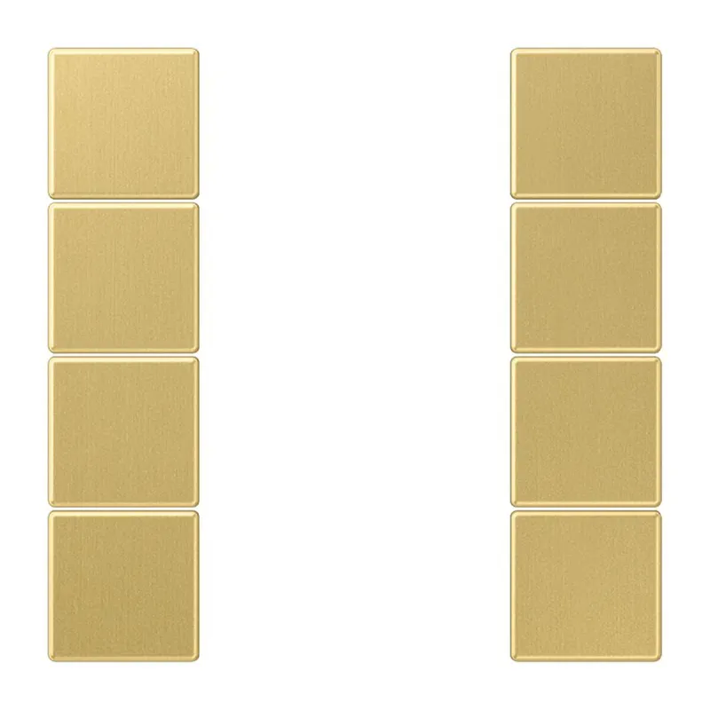 Jung Tastensatz 4fach, F50, Serie LS, Messing classic ME2504TSAC
