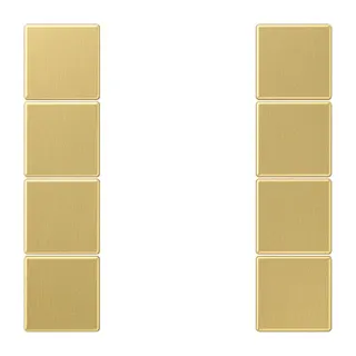Jung Tastensatz 4fach, F50, Serie LS, Messing classic ME2504TSAC