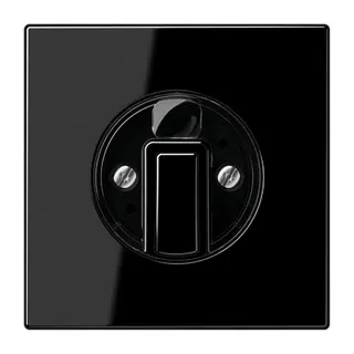 Jung Abdeckung für Drehschalter, Duroplast, Serie LS, schwarz LS1941SW