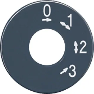 Jung Skalenscheibe, Symbol 3-Stufen-Schalter, anthrazit SKS1101-4