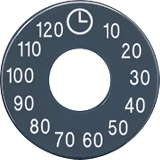 Jung Skalenscheibe, Symbole 10...120, anthrazit SKS11120-20
