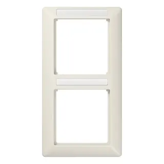 Jung Rahmen 2fach, mit Fenster (sprühnebeldicht), senkrechte Montage, Thermoplast, AS 500, weiß AS582BFINA