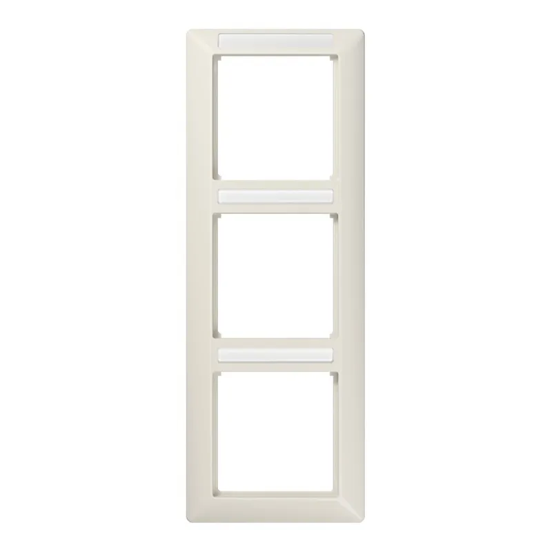 Jung Rahmen 3fach, mit Fenster (sprühnebeldicht), senkrechte Montage, Thermoplast, AS 500, weiß AS583BFINA