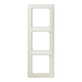 Jung Rahmen 3fach, mit Fenster (sprühnebeldicht), senkrechte Montage, Thermoplast, AS 500, weiß AS583BFINA