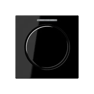 Jung Abdeckung mit Lichtleiter für KNX Drehsensor, Duroplast, Serie A, schwarz A1540KO5SW