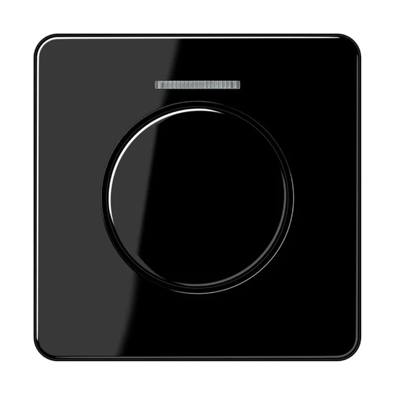 Jung Abdeckung mit Lichtleiter für KNX Drehsensor, Duroplast, Serie CD, schwarz CD1540KO5SW