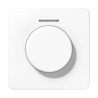 Jung Abdeckung mit Lichtleiter für KNX Drehsensor, Duroplast, Serie CD, alpinweiß CD1540KO5WW