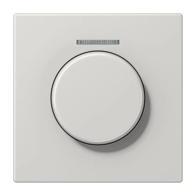 Jung Abdeckung mit Lichtleiter für KNX Drehsensor, Duroplast, Serie LS, lichtgrau LS1940KO5LG