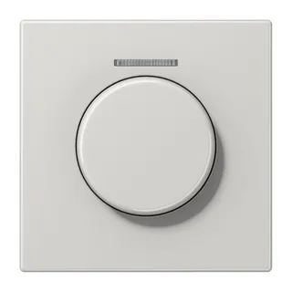 Jung Abdeckung mit Lichtleiter für KNX Drehsensor, Duroplast, Serie LS, lichtgrau LS1940KO5LG