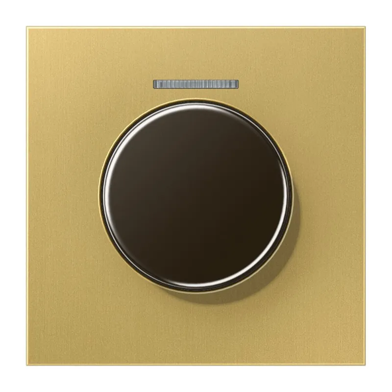 Jung Abdeckung mit Lichtleiter für KNX Drehsensor, Messing, Serie LS, Messing classic ME1940KO5C