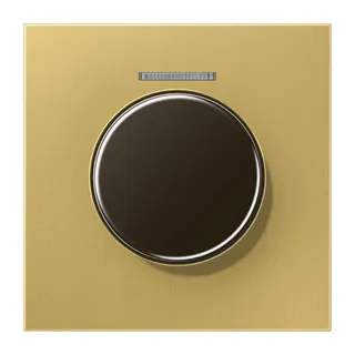 Jung Abdeckung mit Lichtleiter für KNX Drehsensor, Messing, Serie LS, Messing classic ME1940KO5C