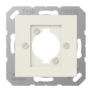 Jung Abdeckung für XLR-Steckverbinder (P-Serie), Thermoplast, Serie AS, weiß A568BF