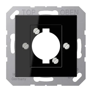 Jung Abdeckung für XLR-Steckverbinder (P-Serie), Thermoplast, Serie A, schwarz A568BFSW