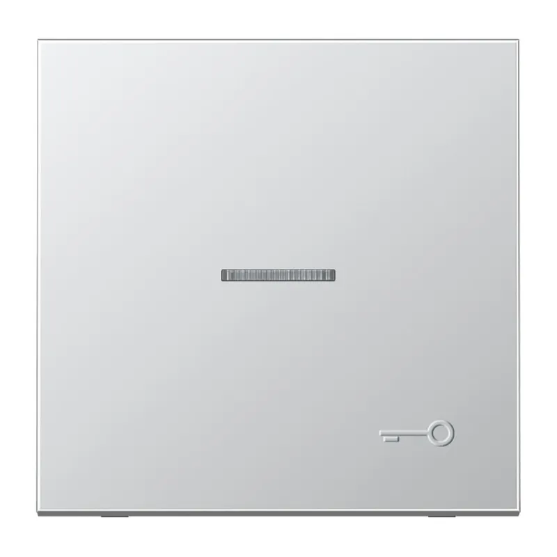 Jung Wippe mit Lichtleiter, Symbol Tür (geprägt), Serie LS, Aluminium AL2990KO5TP