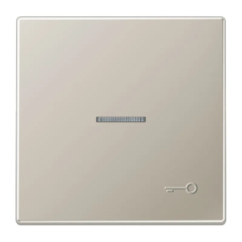 Jung Wippe mit Lichtleiter, Symbol Tür (geprägt), Serie LS, Edelstahl ES2990KO5TP