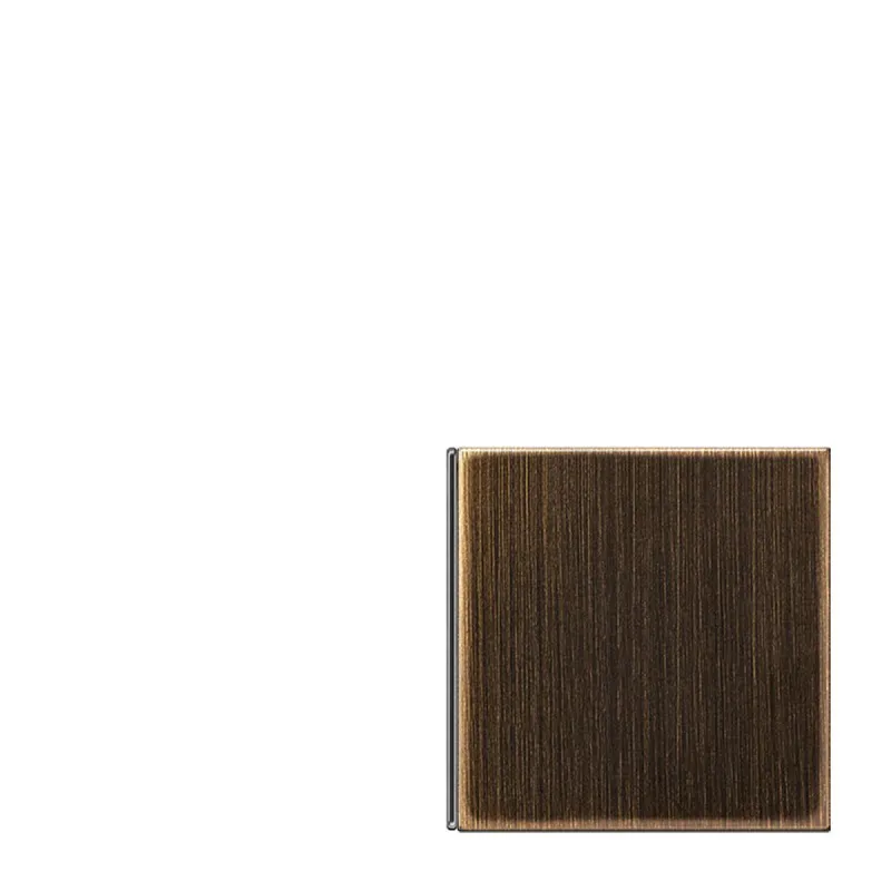 Jung Taste 4fach, 1+4, F40, Serie LS, Messing antik ME2404TSANAT14