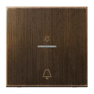 Jung Hotelwippe, Außenstelle, Symbole Nicht stören und Klingel, Serie LS, Messing antik MECUKO5DAT