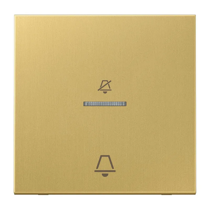 Jung Hotelwippe, Außenstelle, Symbole Nicht stören und Klingel, Serie LS, Messing classic MECUKO5DC