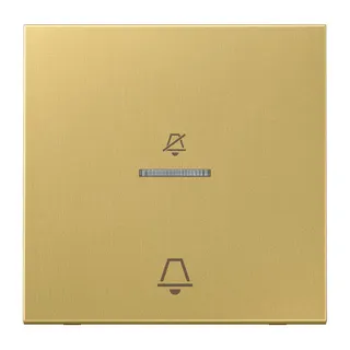 Jung Hotelwippe, Außenstelle, Symbole Nicht stören und Klingel, Serie LS, Messing classic MECUKO5DC