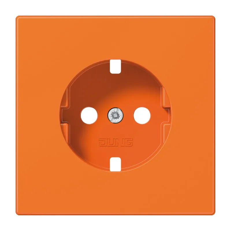 Jung Abdeckung für SCHUKO®-Steckdosen, Thermoplast, Serie LS, orange (für ZSV) LS1520BFPLO