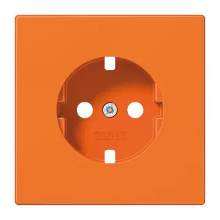 Jung Abdeckung für SCHUKO®-Steckdosen, Thermoplast, Serie LS, orange (für ZSV) LS1520BFPLO