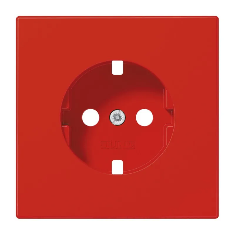Jung Abdeckung für SCHUKO®-Steckdosen, Thermoplast, Serie LS, rot LS1520BFPLRT