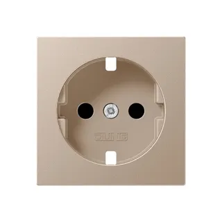 Jung Abdeckung für SCHUKO®-Steckdosen, SAFETY+, Serie A, champagner A520KICHPL