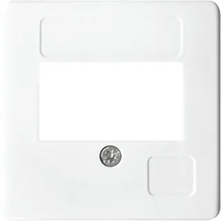 Jung Abdeckung für TAE-Anschlussdosen, Thermoplast, 50 x 50 mm, alpinweiß 169TWW