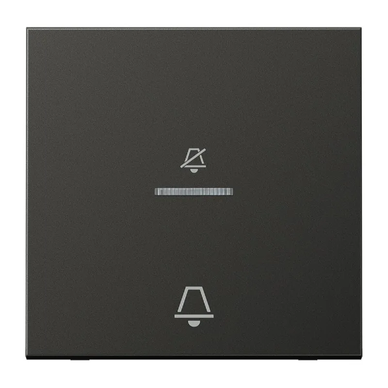 Jung Hotelwippe, Außenstelle, Symbole Nicht stören und Klingel, Serie LS, anthrazit (lackiertes Aluminium) ALCUKO5DAN