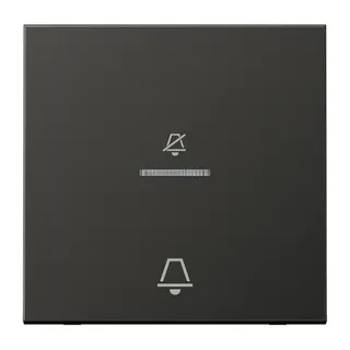Jung Hotelwippe, Außenstelle, Symbole Nicht stören und Klingel, Serie LS, anthrazit (lackiertes Aluminium) ALCUKO5DAN