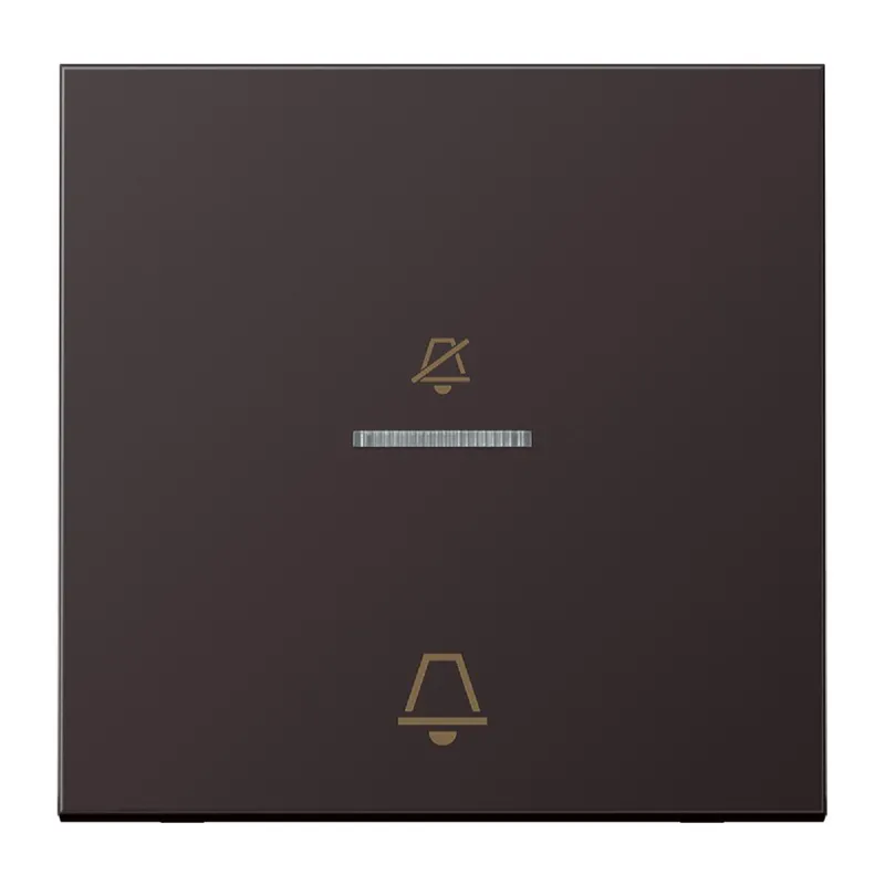 Jung Hotelwippe, Außenstelle, Symbole Nicht stören und Klingel, Serie LS, dark (lackiertes Aluminium) ALCUKO5DD